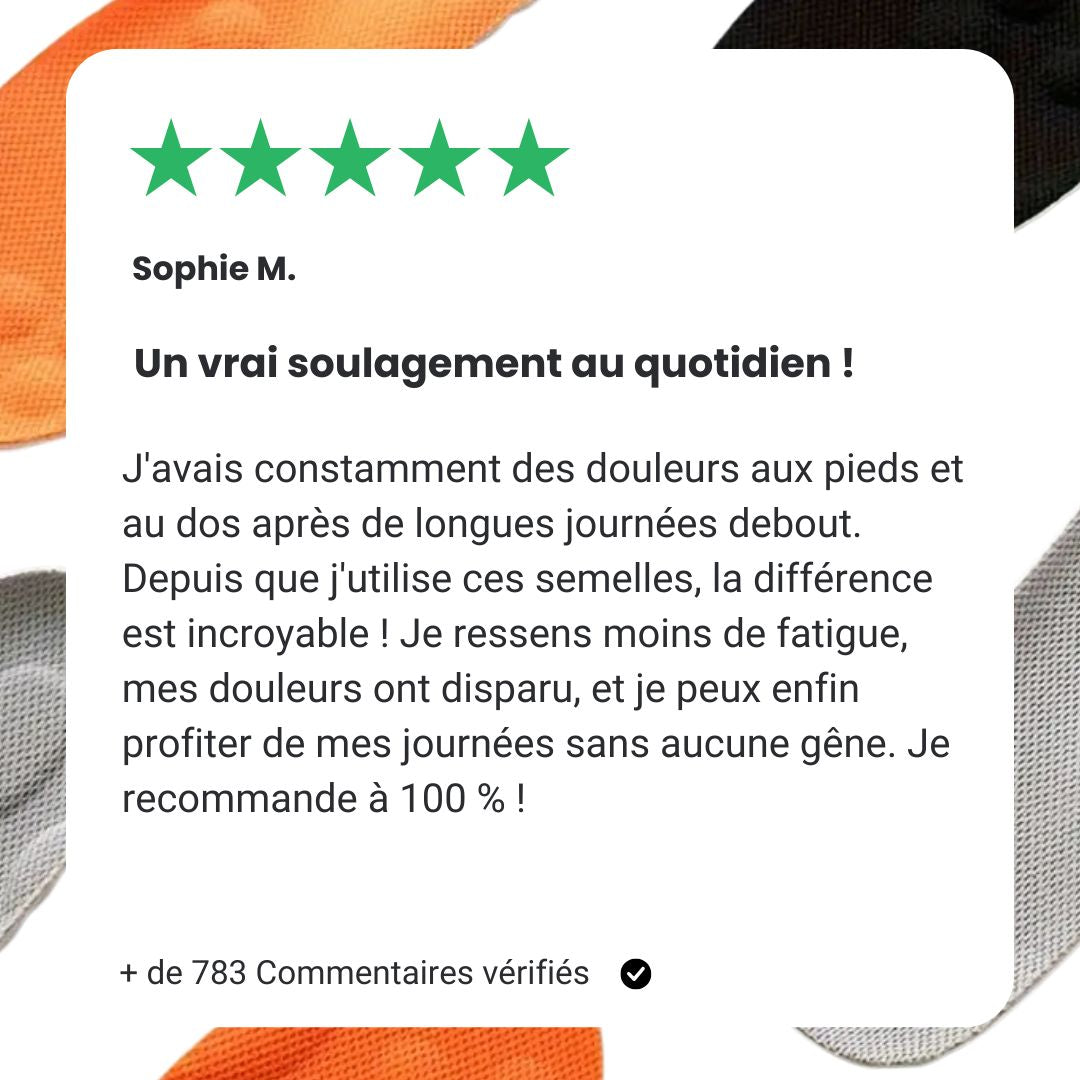 Semelles Orthopédiques FitSole® | Zéro Douleur, 100% Confort