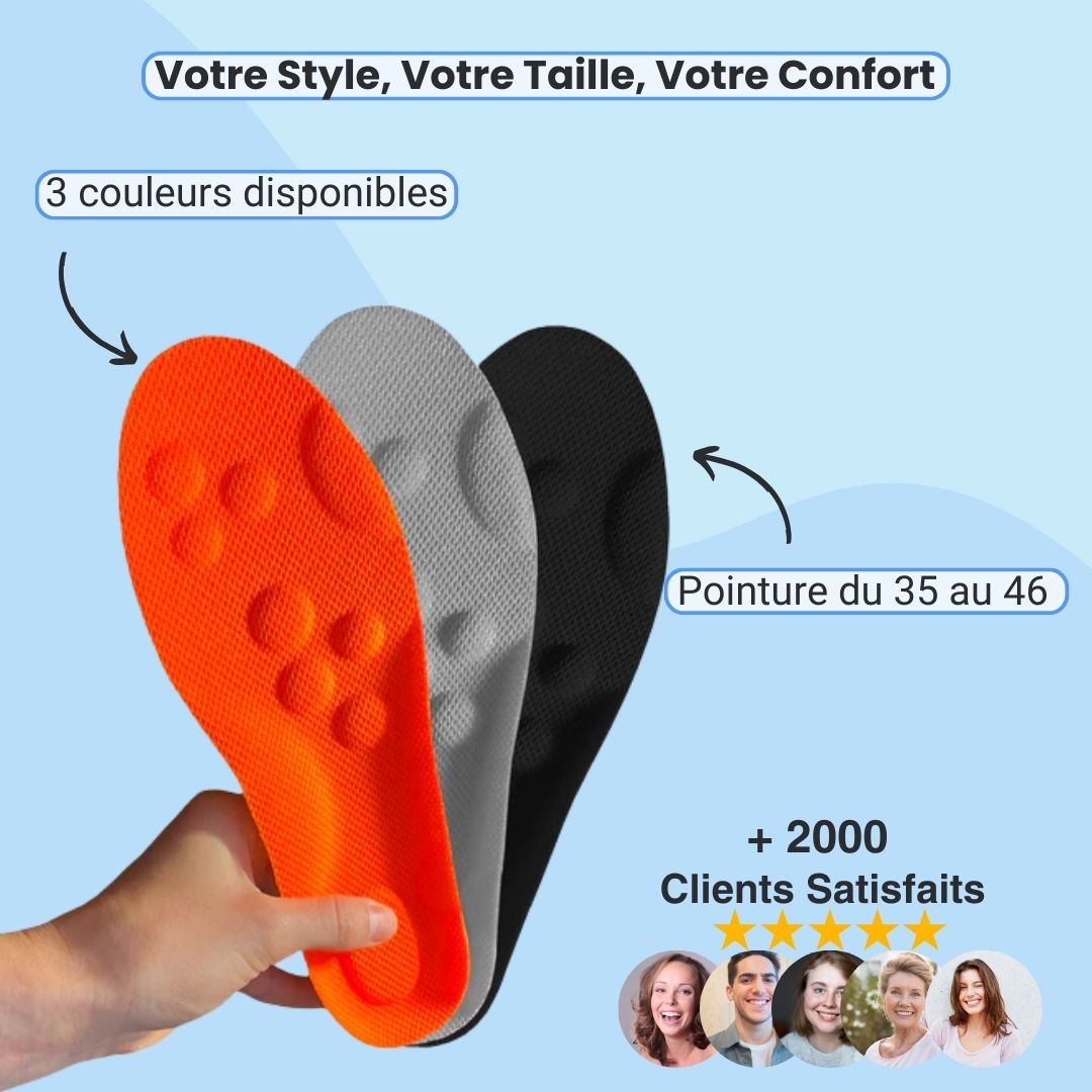 Semelles Orthopédiques FitSole® | Zéro Douleur, 100% Confort